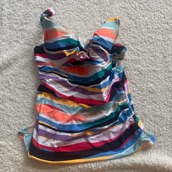 Size 34D Anne Cole Tankini Top - Picture 3 of 3